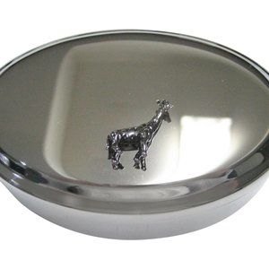 Giraffe Oval Trinket Jewelry Box